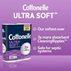 Cottonelle Ultra Soft Toilet Paper – 12 Mega XL Rolls