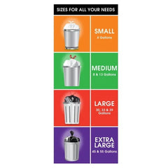 Great Value Strong Flex Tall Kitchen Drawstring Bags – 13 Gallon, 20 Count