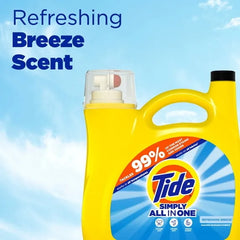 Tide Simply Laundry Detergent – Refreshing Breeze, 117 fl oz