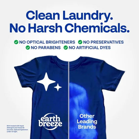 Earth Breeze Hypoallergenic Laundry Detergent Sheets – 60 Loads