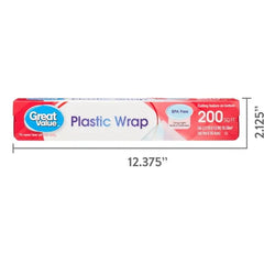 Great Value Plastic Wrap – 200 Sq Ft