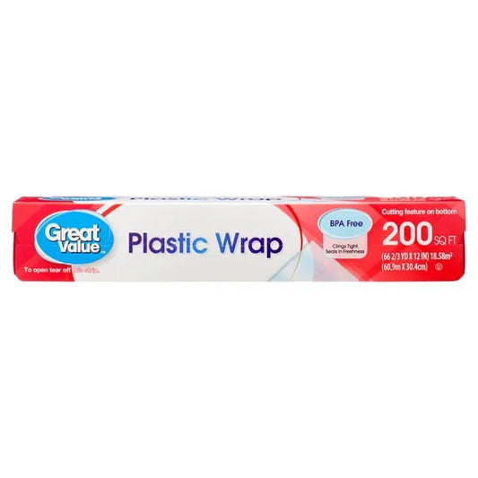 Great Value Plastic Wrap – 200 Sq Ft