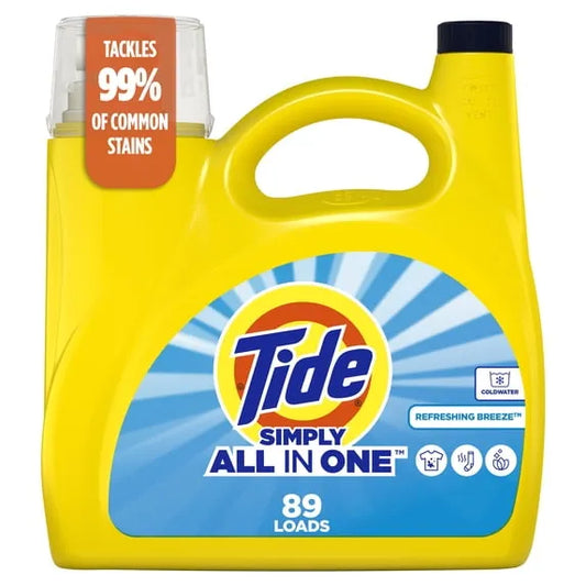 Tide Simply Laundry Detergent – Refreshing Breeze, 117 fl oz